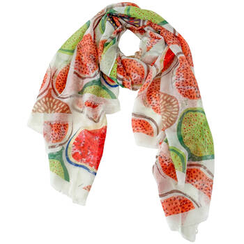 Urban Fruity Silk-Feel Scarf Women's Accessory 90x180cm Cream/Green