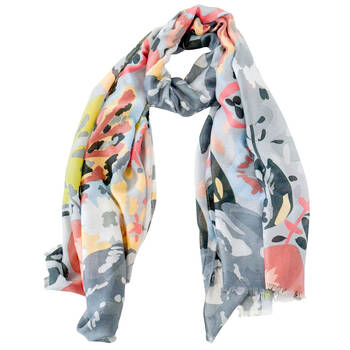 Urban Florence Silk-Feel Scarf Women's Accessory 90x180cm Blue/Multi