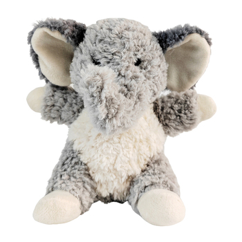 Urban Curly Elephant 18cm Soft Toy Animal Plush - Grey