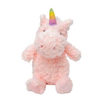 Urban Curly Unicorn Baby Soft Plush Toy 18cm - Pink Red