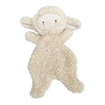 Urban Sheep Stuffed Animal Comforter Plush Baby Toy 28cm Beige