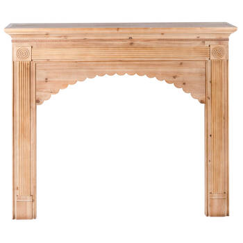 Urban Wooden Indoor Fireplace Decoration Accessory 117cm Natural