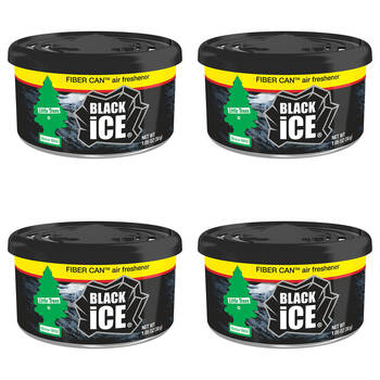 4PK Little Tree Fibre Can Car Adjustable Air Freshener - Assorted