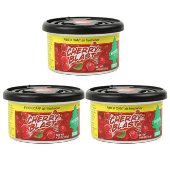 3PK Little Tree Fiber Can Car Air Freshener Fragrance 30g Cherry Blast