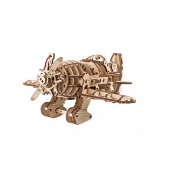 UGears Mad Hornet Airplane Model Wooden 3D Puzzle w/Spring Motor 354pc 14y+