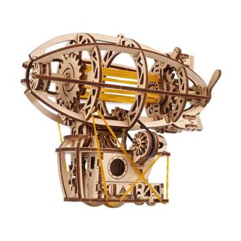UGears Steampunk Airship Model Wooden 3D Puzzle w/Wind Up Motor 170pc 14y+