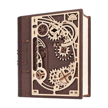 UGears Book of Secrets Mechanical 3D Wooden Puzzle Locking Box 263pc 14y+