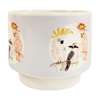 Urban 15cm FB Australian Birds Planter Home/Garden Decor - Blue