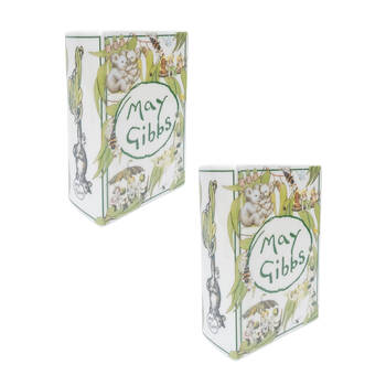 2PK Urban May Gibbs Gumnut Baby Book Home/Office Vase Tabletop Decor 16cm – Green