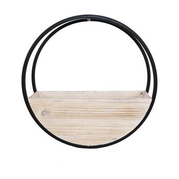 Urban 40cm Circle Wall Planter Garden Pot Small - White Wash