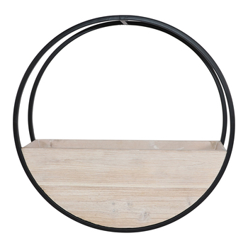 Urban 49cm Circle Wall Planter Garden Pot Medium - White Wash