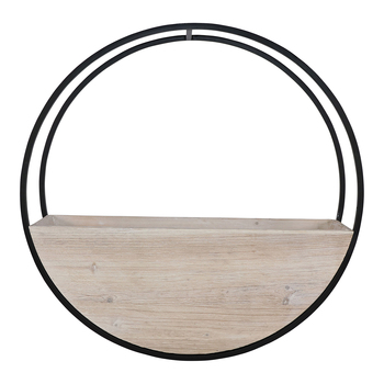 Urban 60cm Circle Wall Planter Garden Pot Large - White Wash