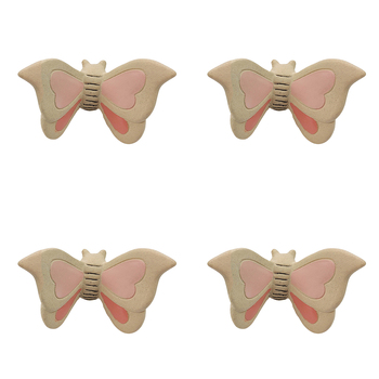 4x Urban 8cm Ceramic Butterfly Pot Hanger Figurine Decor - Assorted