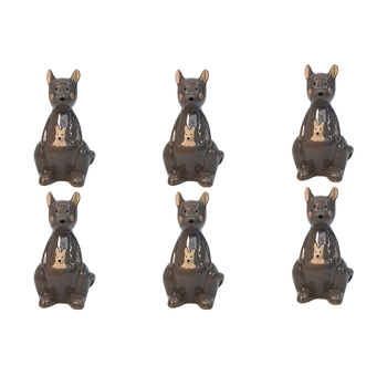 6PK Urban Kangaroo Pot Hanger Grey 10cm Home Decorative Garden Decor