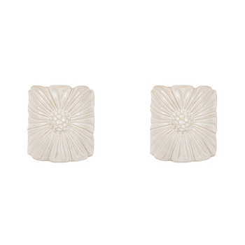 2PK Urban Products Daisy Home Decor Planter White 11cm