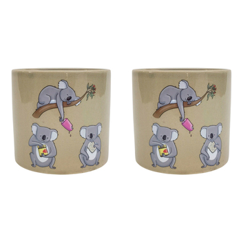 2PK Urban RT Koalas Planter 12cm Home Decorative Garden Decor