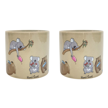 2PK Urban RT Animals Planter 14cm Home Decorative Garden Decor