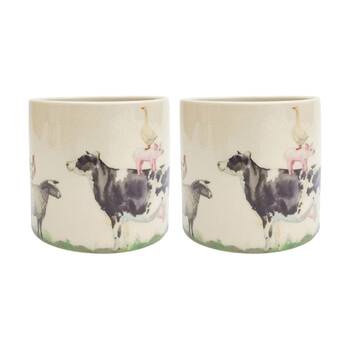 2PK Urban Farm Planter 12cm Home Decorative Garden Decor
