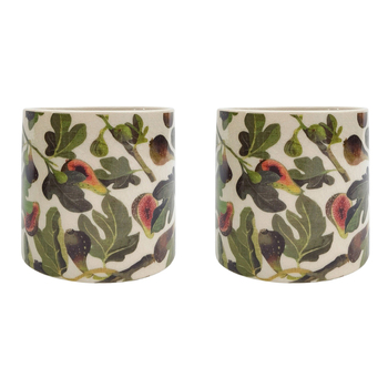 2PK Urban Fig Planter Green 14cm Home Decorative Garden Decor