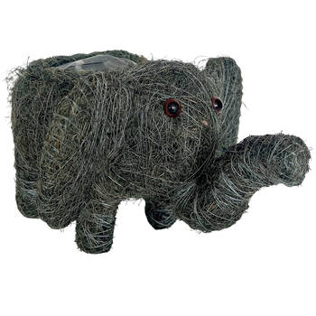 Urban Husk Elephant Coconut Fibre Planter Pot 35x30cm Grey