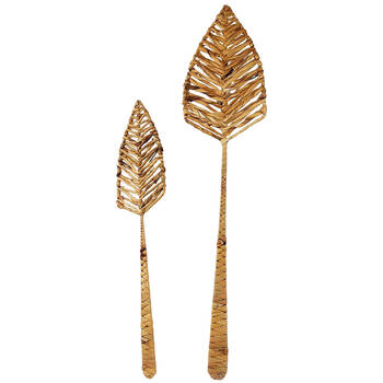 2pc Urban 103 & 76cm Woven Paper Palm Decoration - Natural