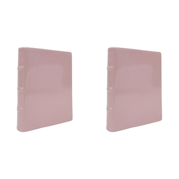 2PK Urban Book Vase Pink 21cm Decorative Home Kitchen/Lounge Decor