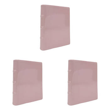 3PK Urban Book Vase Pink 21cm Decorative Home Kitchen/Lounge Decor