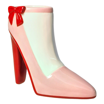 Urban High Heel Vase Pink Red 15cm Decorative Home Decor