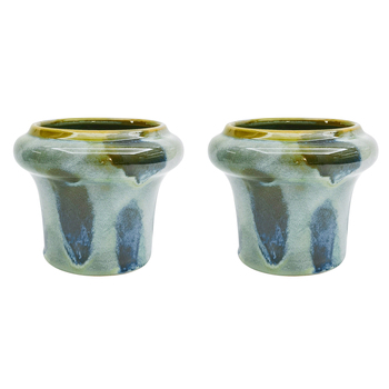 2PK Urban Bronte Planter Green 11cm Home Decorative Garden Decor