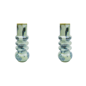 2PK Urban Bronte Vase Green 25cm Decorative Home Decor