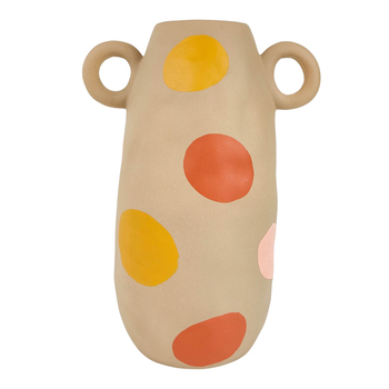 Urban Margot Tall 28cm Ceramic Plant/Flower Vase Medium - Sand/Boho 