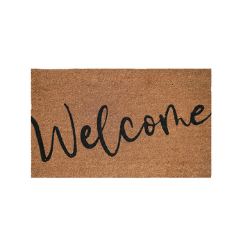 Urban 45x75cm Welcome Doormat Home Floor Rug - Black