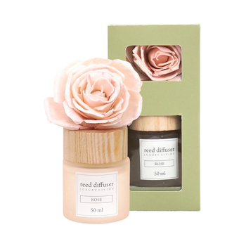 Urban Dried Flower 50ml Scented Rose Reed Diffuser - Pink