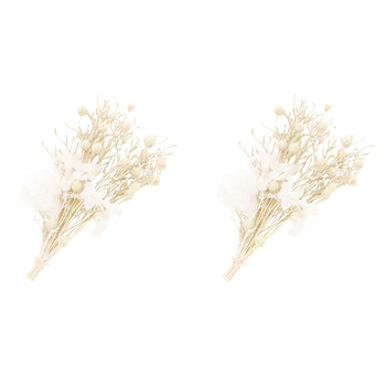 2PK Urban 15cm Dried Floral Thank You Card Occasional Greeting - Natural