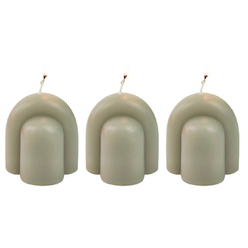 3x Urban Arch 5.5cm Vanilla Scented Candle Home Fragrance - Smoke