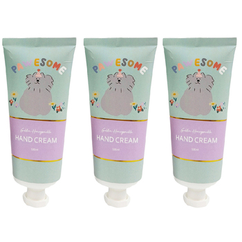 3PK Urban Perfect Pets Dog 100ml Golden Honeysuckle Hand Cream