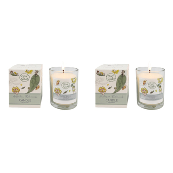 2x Urban Australian Botanicals May Gibbs 150g Soy Blend Glass Candle Green/YLW