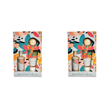 2x 3pc Urban Melody 100g Bath Salt/50g Bomb/50ml Body Scrub Care Set