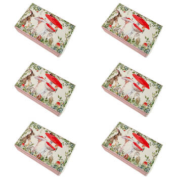 6PK Urban Australian Botanicals Body Care Enchanted Garden Soap 150g Natural/Red