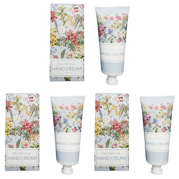 3PK Urban Australian Floral Botanicals Hand Cream 100g Blue/White