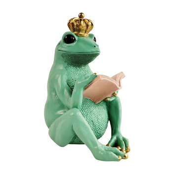 Urban Ludicrous Frog 18.5cm Polyresin Bookend - Vibrant Green