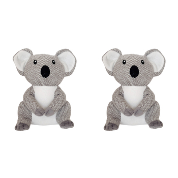 2PK Urban Koala Door Stopper Grey 26cm Decorative Home Decor