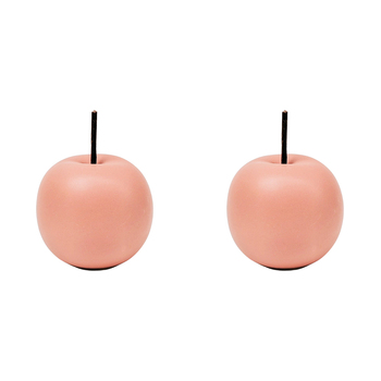 2PK Urban Products Apple Pot/Garden/Shelf Ornament Dusty Rose 10cm