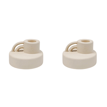 2PK Urban Products Arch Candle Holder Home Decor White 5cm