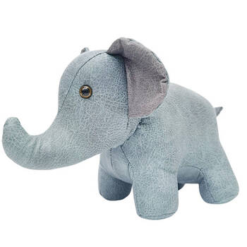 Urban Elephant Door Stopper Home Decor Blue/Grey 39cm 