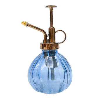 Urban Glass Water Mister Plant Watering Container Blue 16cm