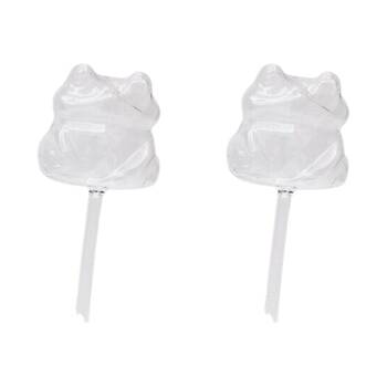 2x Urban Frog Water Seeper Plant Pot Watering Tool Clear 26cm 