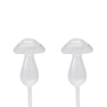 2x Urban Toadstool Water Seeper Plant Watering Tool Clear 26cm 