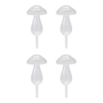 4PK Urban Toadstool Water Seeper Plant Watering Tool Clear 26cm 