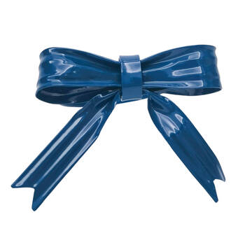 Urban Bow Napkin Metal Ring Table Organiser Blue 6cm 